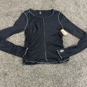 FP Movement by Free People Black Long Sleeve Top